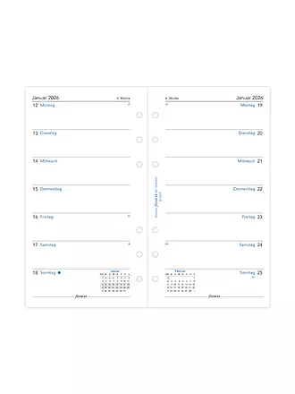 FILOFAX | Recharge d'agenda Semaine Allemand Personal 2026 | 